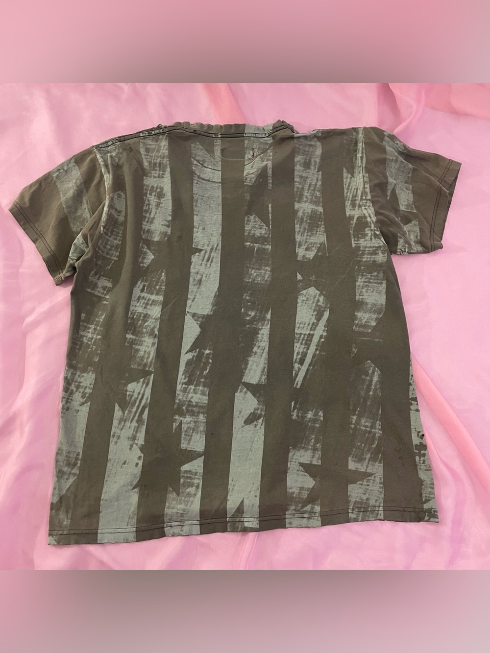 Liberty Men's Olive and Gray Graphic Eagle Tee - Picture 2 of 5